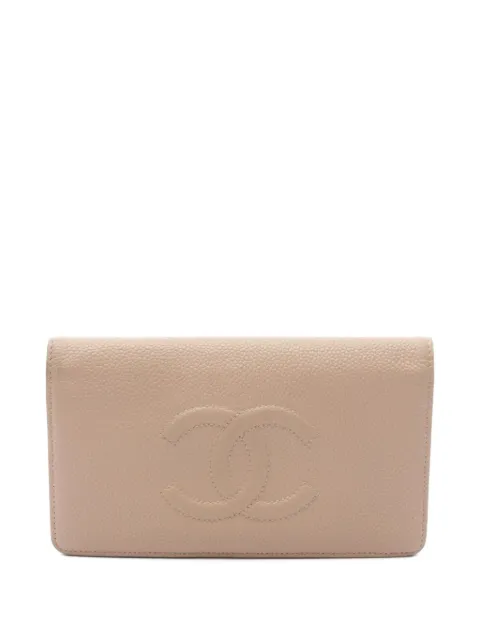 CHANEL Pre-Owned 2014 coco interlocking-CC wallet