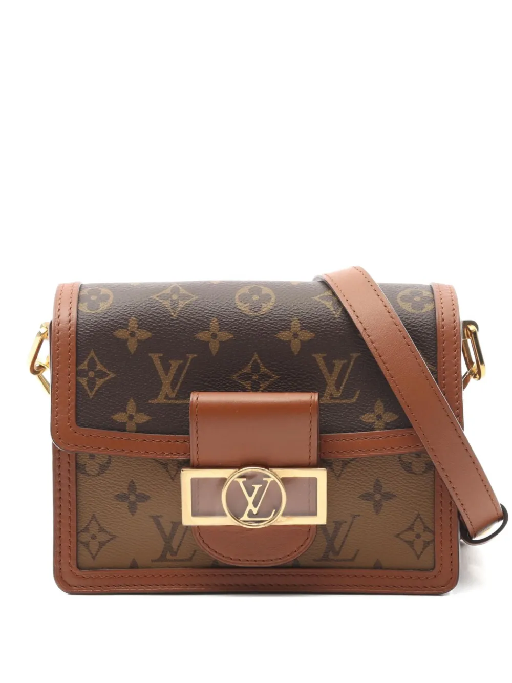 Louis Vuitton Pre-Owned 2021 ドーフィーヌ ショルダーバッグ ミニ - ブラウン Louis Vuitton Pre-Owned 2021 ドーフィーヌ ショルダーバッグ ミニ - ブラウン