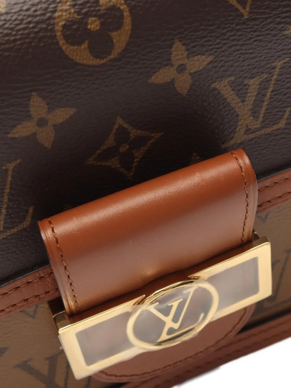 Pre-owned Louis Vuitton 2021 Mini Dauphine Shoulder Bag In Brown