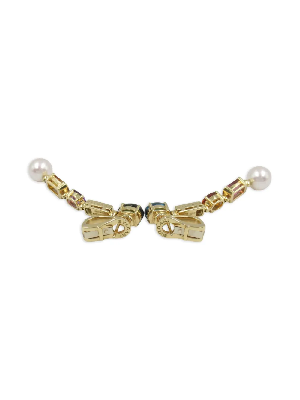 Bvlgari Pre-Owned 2010s 18K yellow gold Allegra multi-stone earrings | Image 2