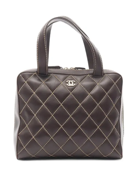 CHANEL Pre-Owned 2002-2003 quilted stitching handbag
