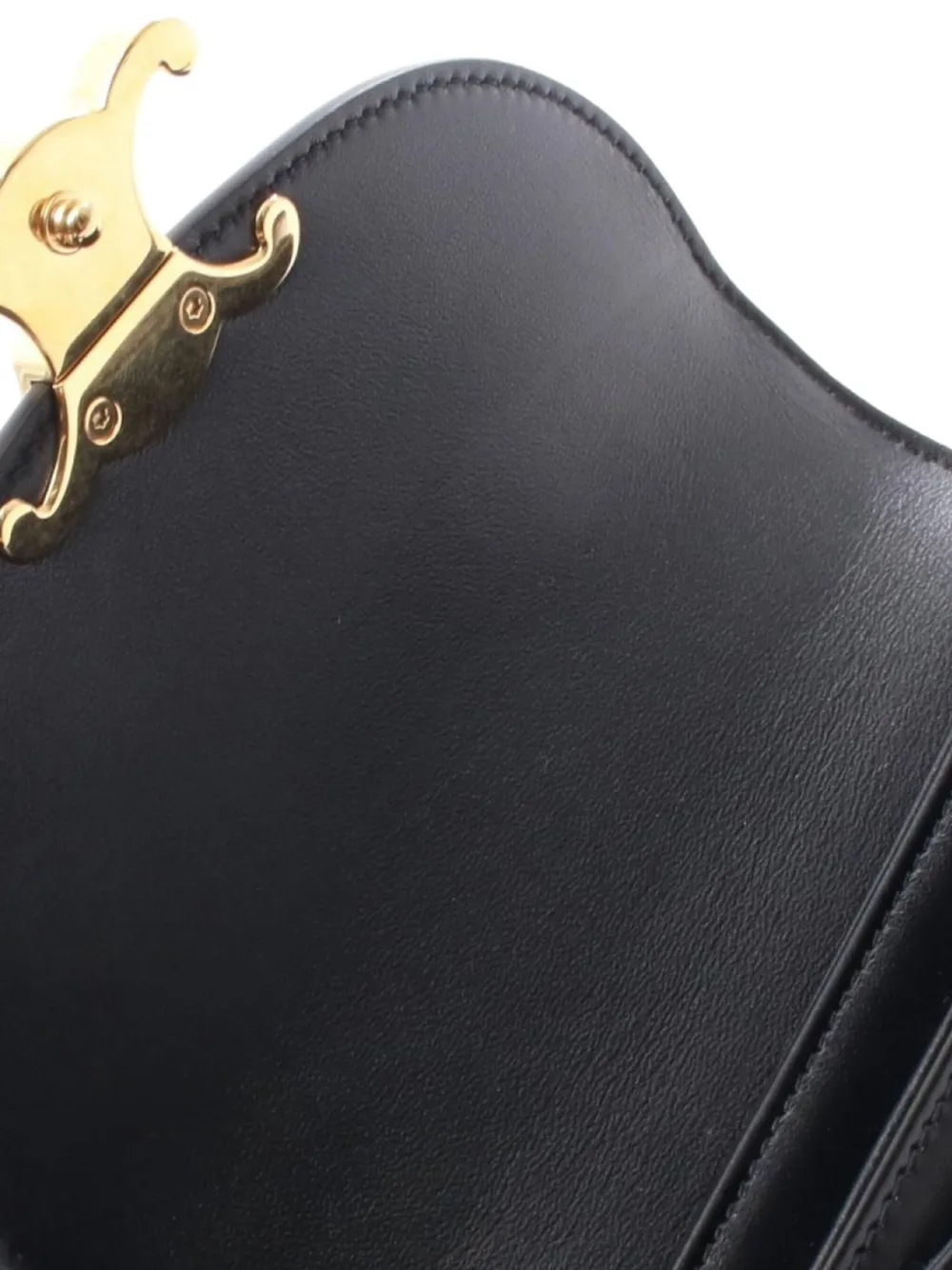Pre-owned Celine 2010s Mini Buzas Clasp Handbag In Black