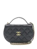 CHANEL Pre-Owned 2021 half-moon matelasse shoulder bag - Black