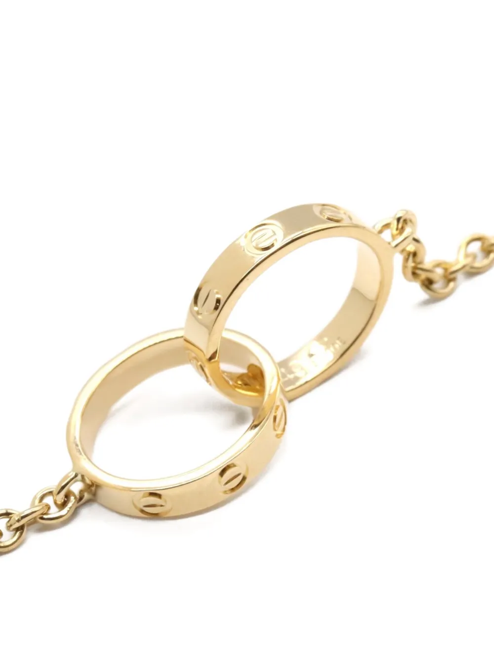 Pre-owned Cartier 10s 18k Yellow Gold Love Necklace