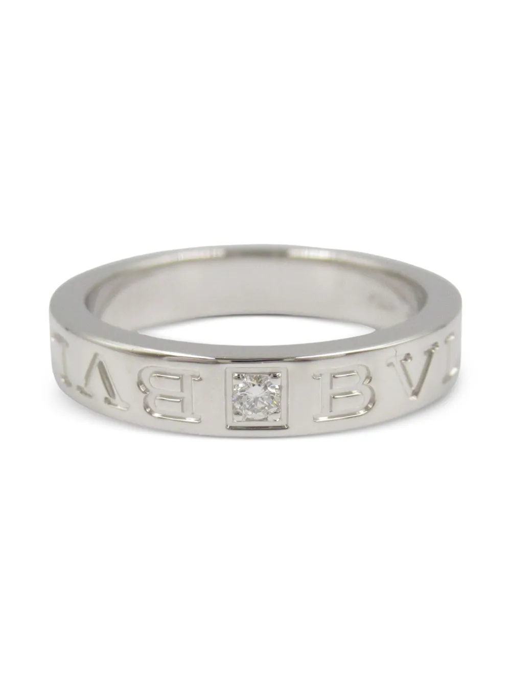 Bvlgari Pre-Owned 2010s 18K white gold B-Zero1 diamond ring | Silver | Image 1