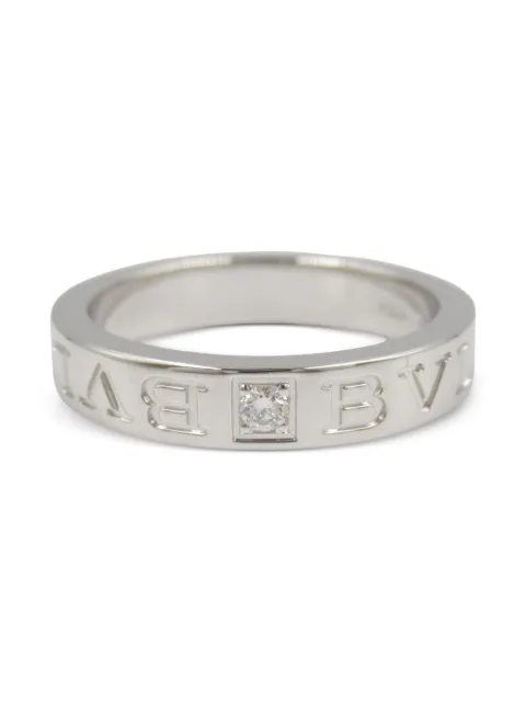 Bvlgari Pre-Owned 2010s 18K white gold B-Zero1 diamond ring
