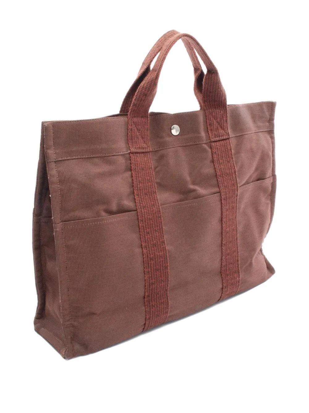 Pre-owned Hermes 2000s Yale Line Mm Tote Bag In Brown