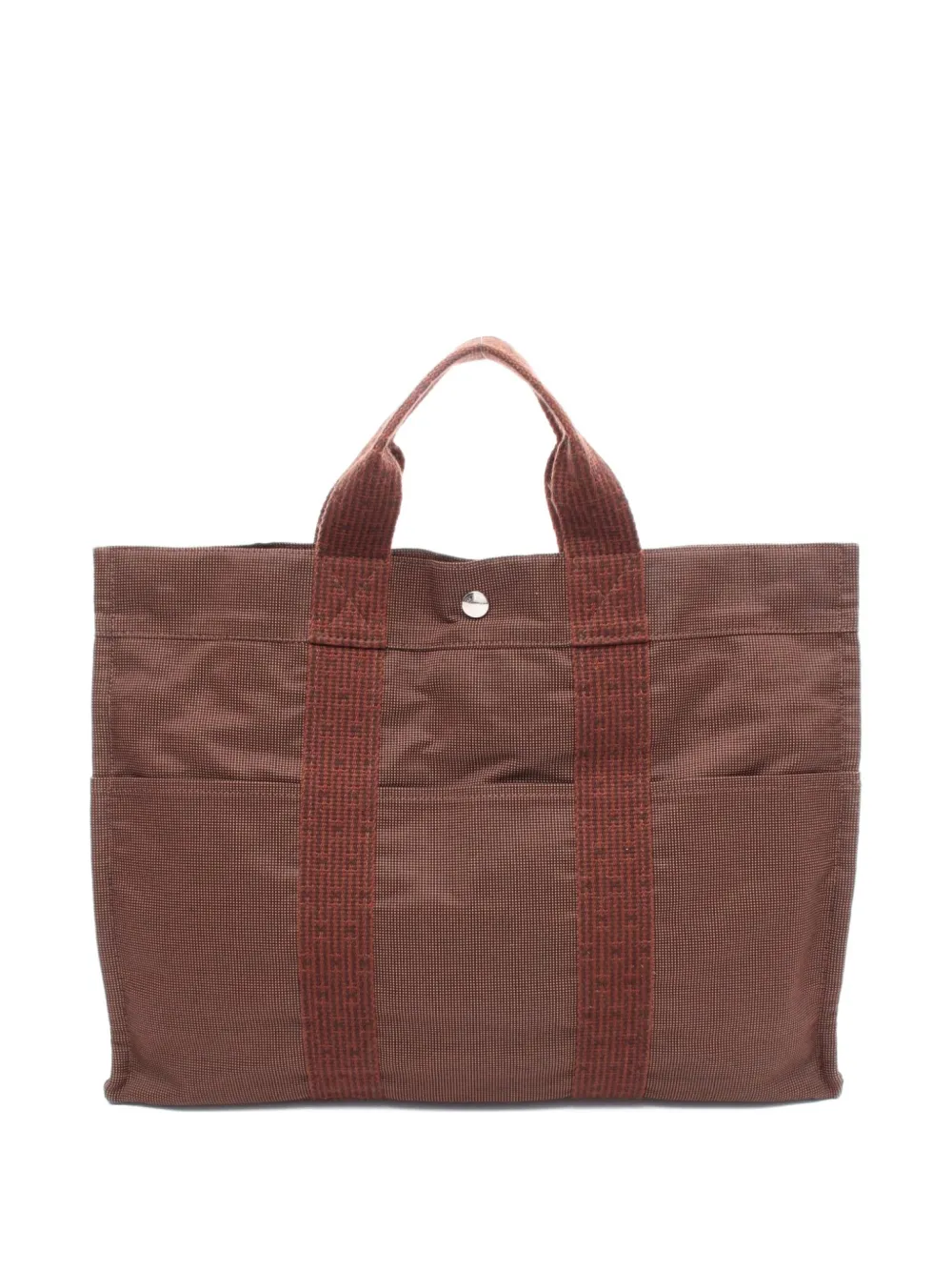 Pre-owned Hermes 2000s Yale Line Mm Tote Bag In Brown