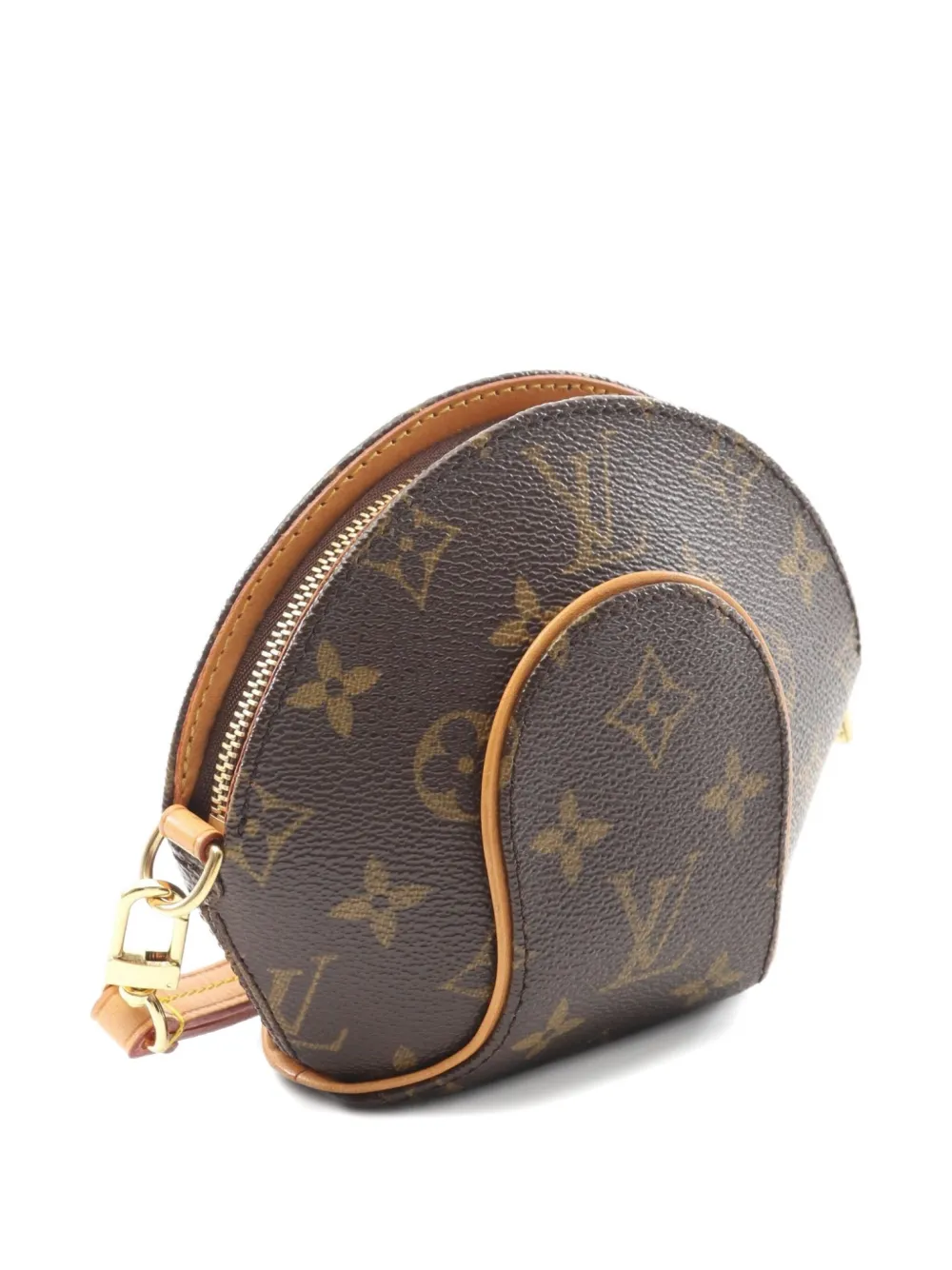 Pre-owned Louis Vuitton 2005 Mini Ellipse Pouch In Brown