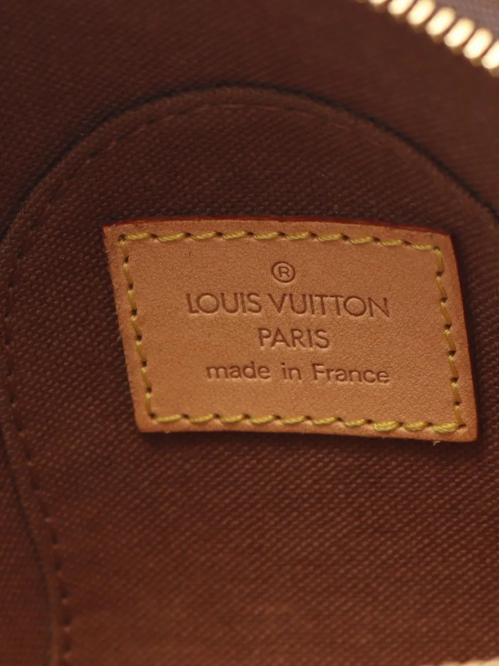 Pre-owned Louis Vuitton 2005 Mini Ellipse Pouch In Brown