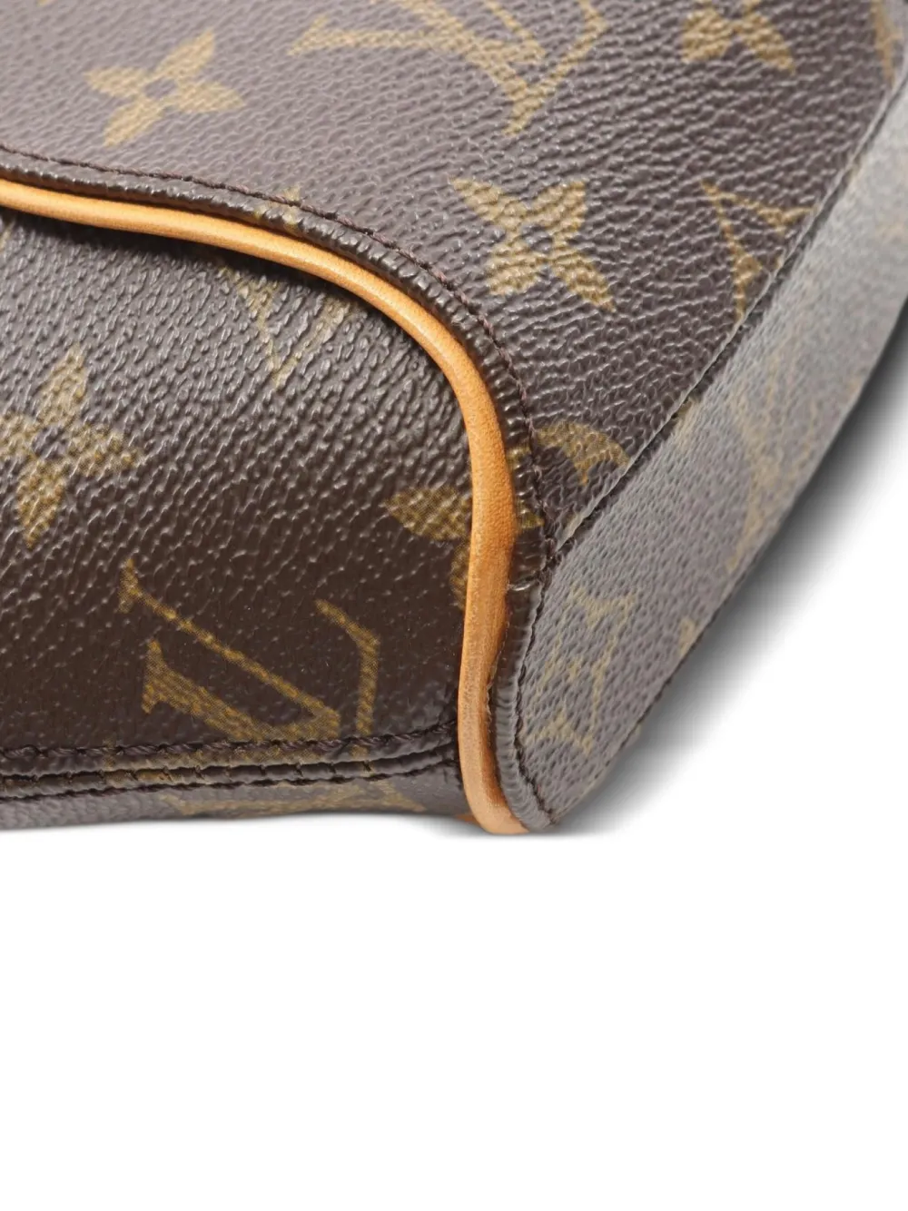 Pre-owned Louis Vuitton 2005 Mini Ellipse Pouch In Brown