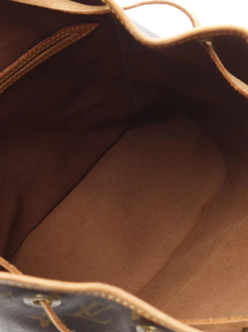 Pre-owned Louis Vuitton 2001 Montsouris Mm Backpack In Brown