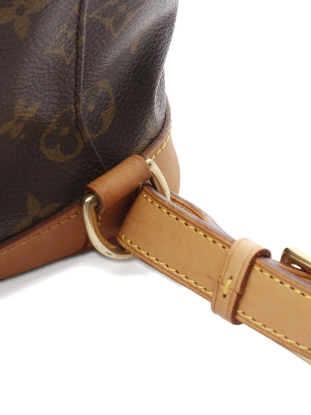 Pre-owned Louis Vuitton 2001 Montsouris Mm Backpack In Brown