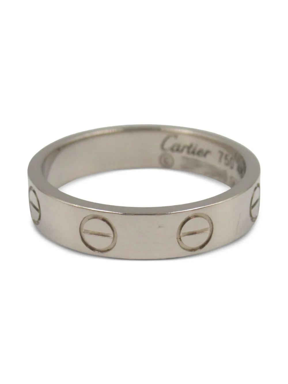 Cartier 2010s 18K white gold Mini Love ring | Silver | Image 1