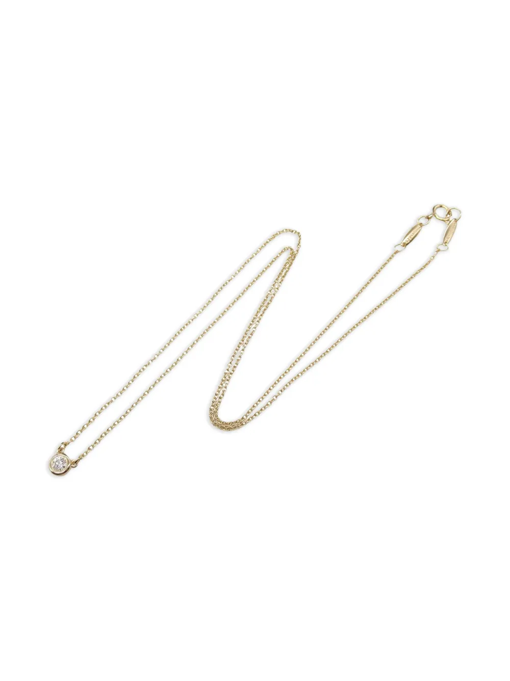 Tiffany & Co. Pre-Owned 10s 18K rose gold By the Yard diamond necklace | Gold | Image 1