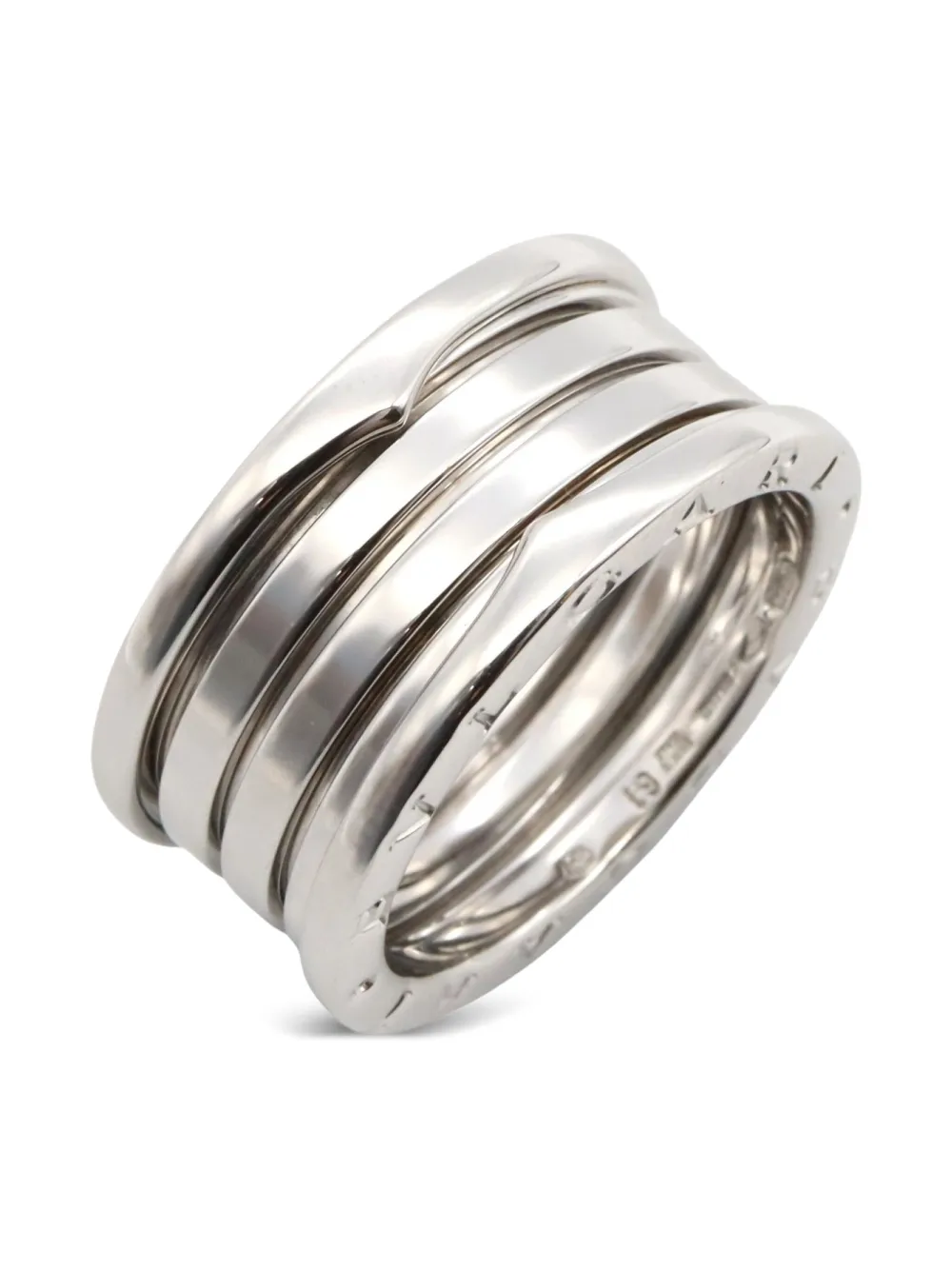 Bvlgari Pre-Owned 2010s 18K white gold B.zero1 ring | Women | Image 2