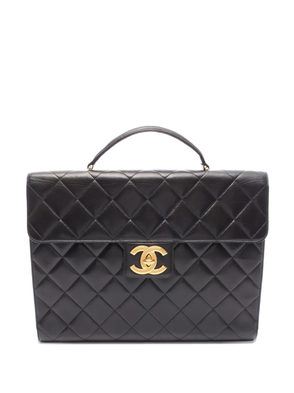 CHANEL Pre-Owned 1996-1997 matelasse briefcase bag | Black | Image 1