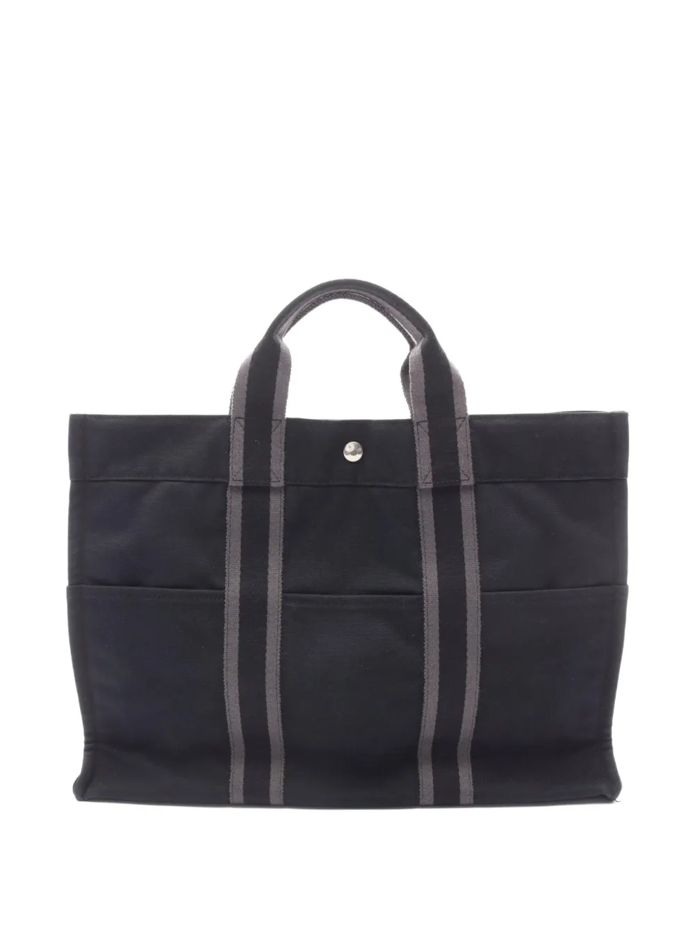 Pre-owned Hermes 2000s Fool Toe Mm Tote Bag In Black