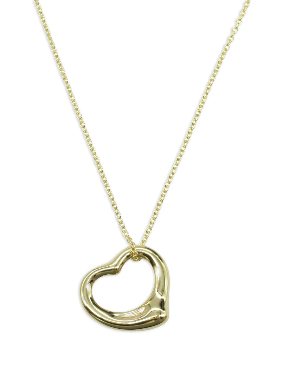 Tiffany & Co. Pre-Owned 2010s 18K yellow gold Open Heart necklace | Image 2