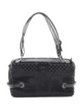 CHANEL Pre-Owned 2005-2006 check-pattern shoulder bag - Black
