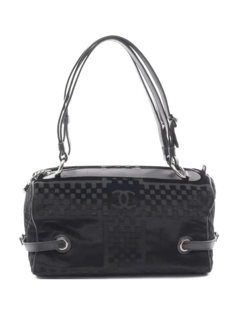 CHANEL Pre-Owned 2005-2006 check-pattern shoulder bag