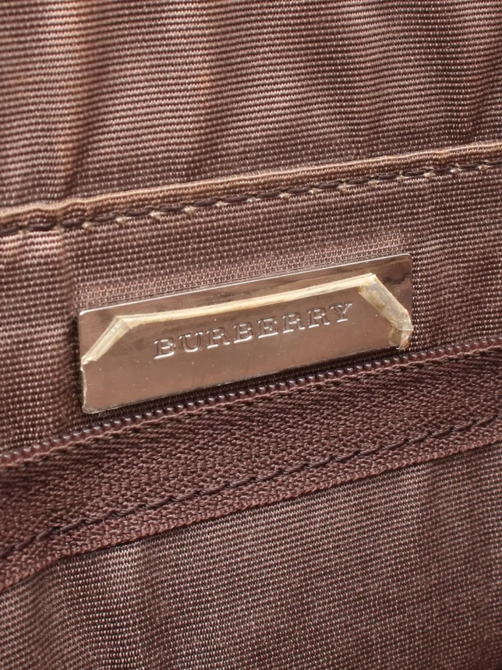 Pre-owned Burberry 2000s Nova Check-pattern Top-handle Tote Bag In Neutral