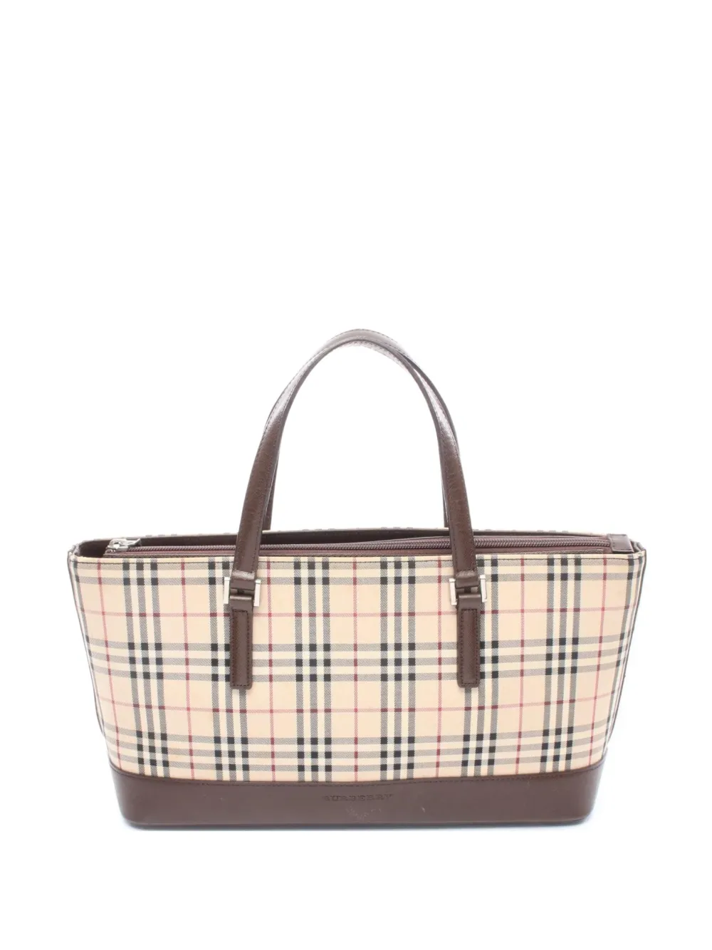Burberry Pre-Owned 2000s Nova check-pattern top-handle tote bag | Neutrals | Image 1