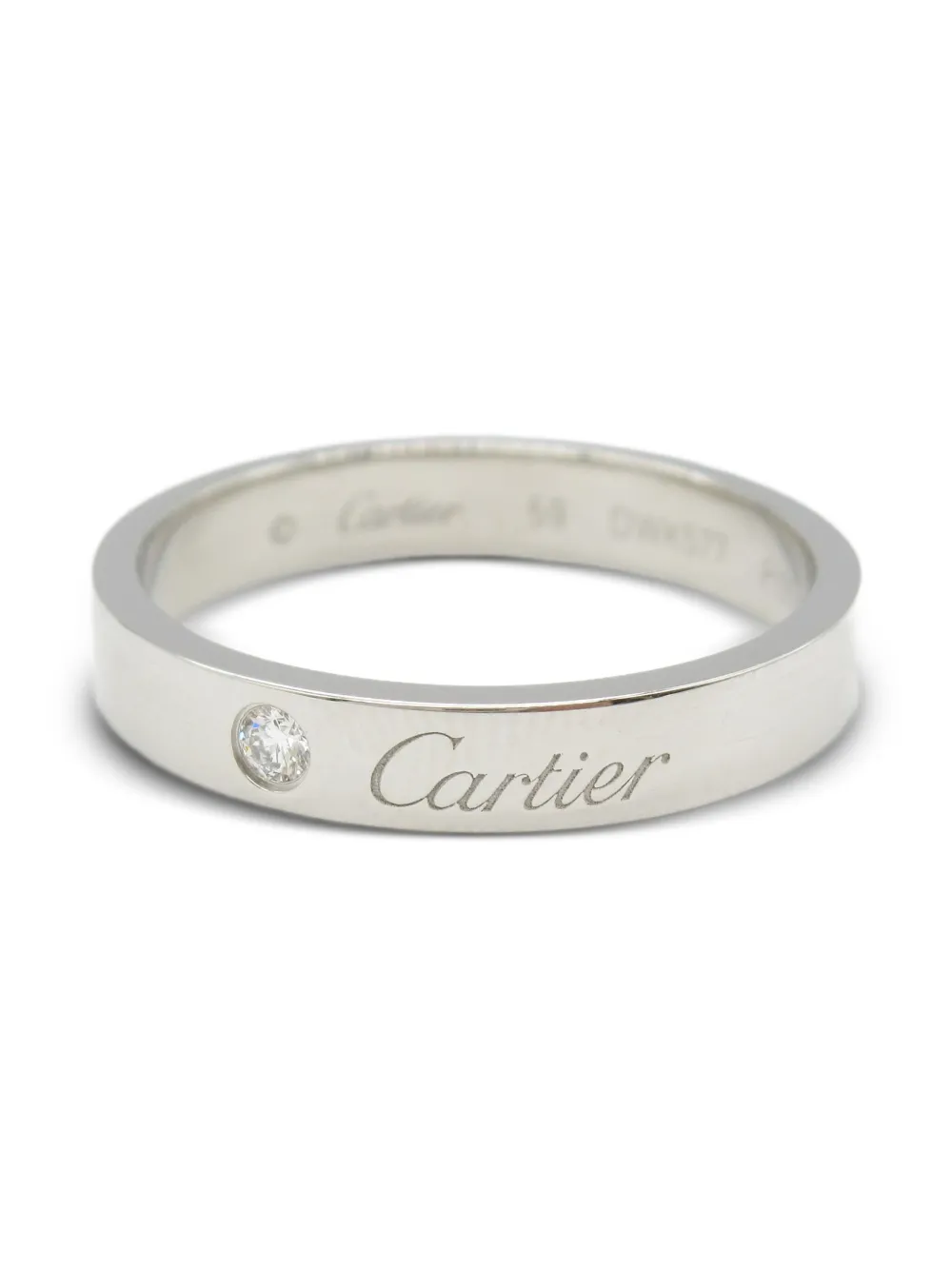 Cartier 2010s platinum diamond ring | Silver | Image 1