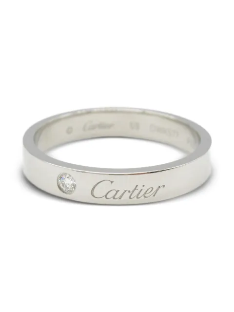 Cartier خاتم بلاتين مرصع بألماس من عقد 2010