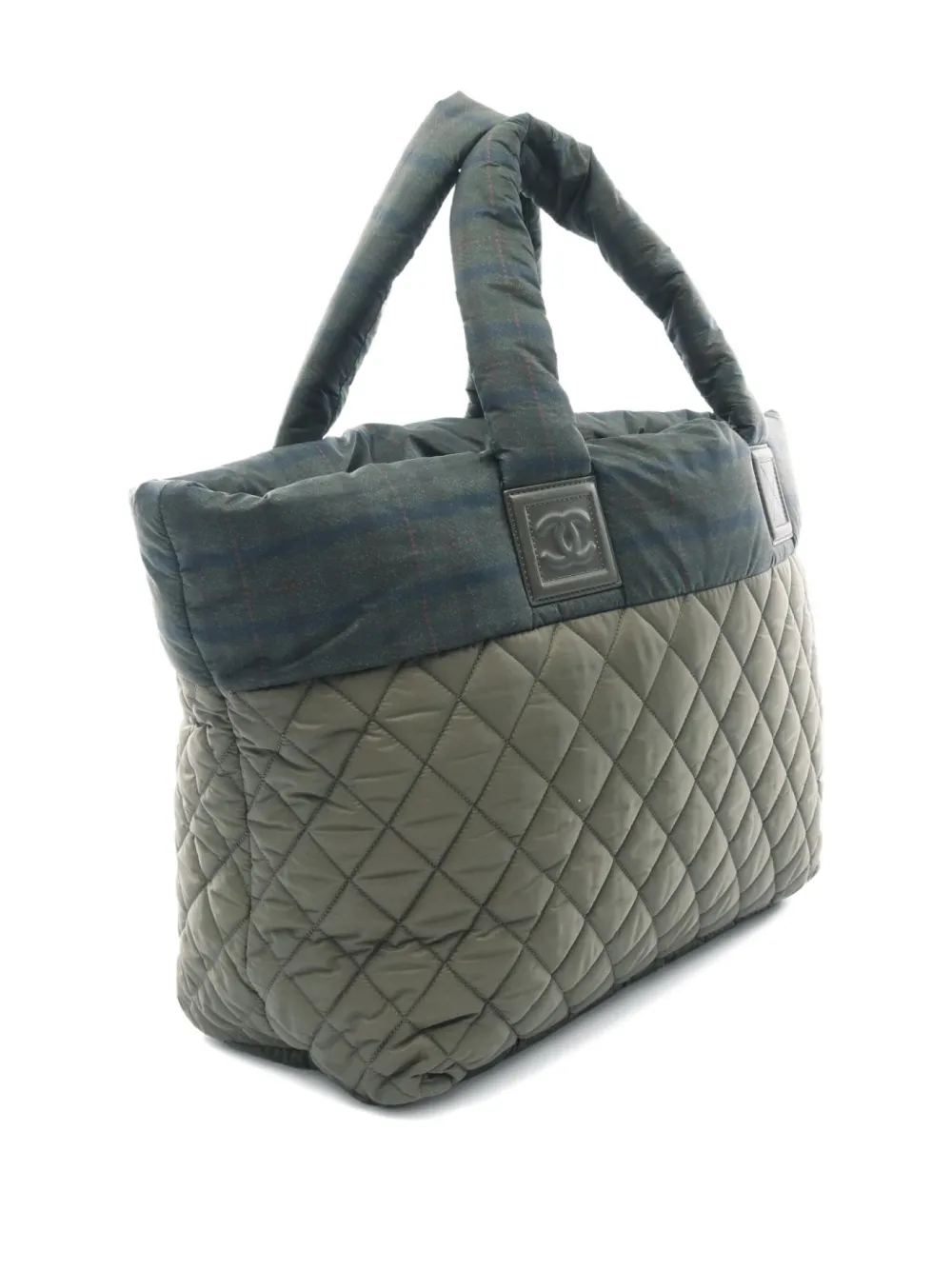 Pre-owned Chanel 2013-2014 Coco Coon Mm Tote Bag In Green