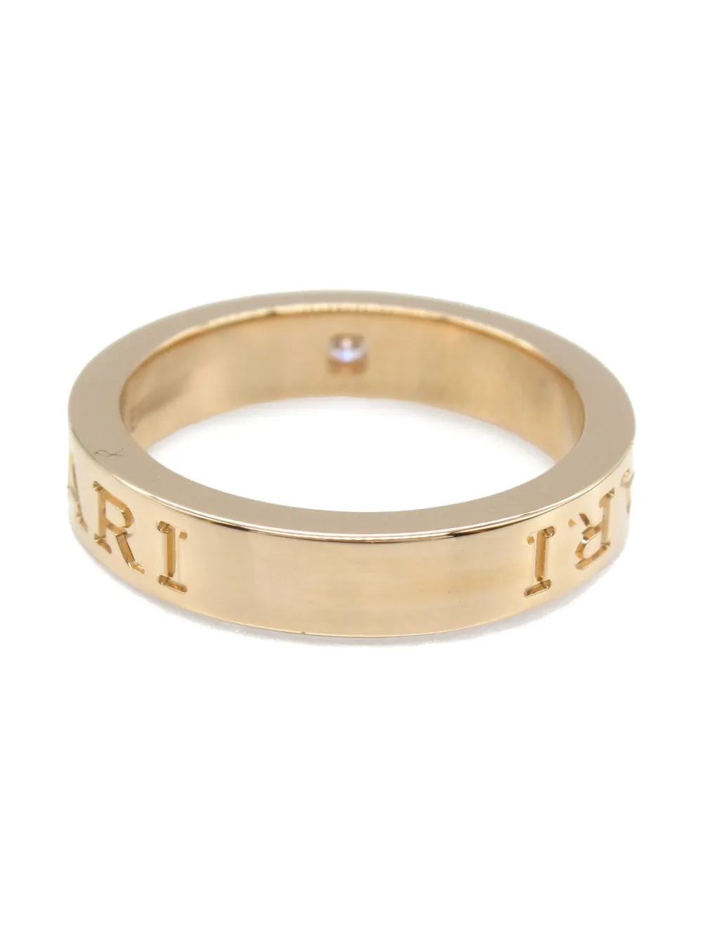 Bvlgari Pre-Owned 10s 18K rose gold B-zero diamond ring | Women | Image 2