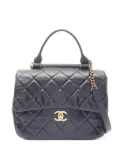 CHANEL Pre-Owned 2016-2017 matelassé top-handle shoulder bag - Blue