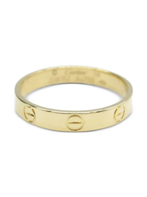 Cartier 2010s 18K yellow gold mini Love ring