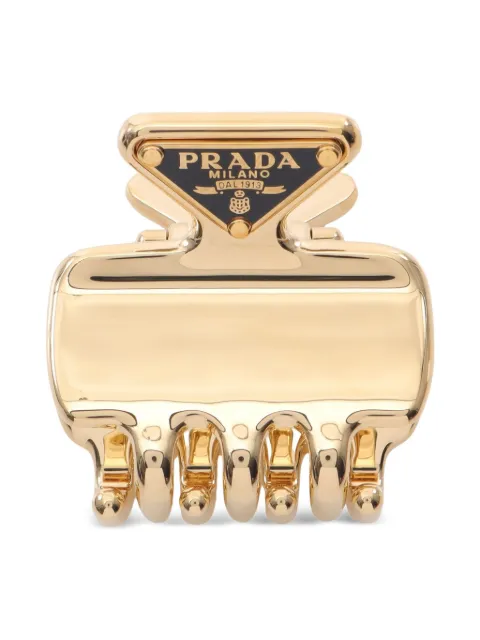 Prada Pre-Owned 2020s triangle-logo hair clip