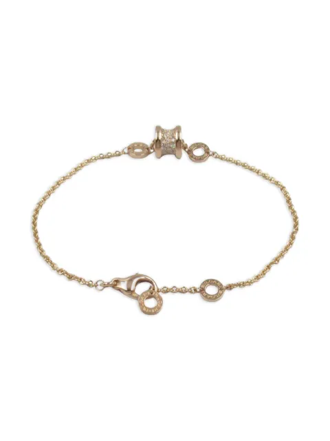 Bvlgari Pre-Owned 2010s 18K rose gold B-zero1 diamond bracelet