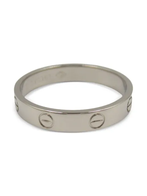 Cartier 2010s 18K white gold mini Love ring