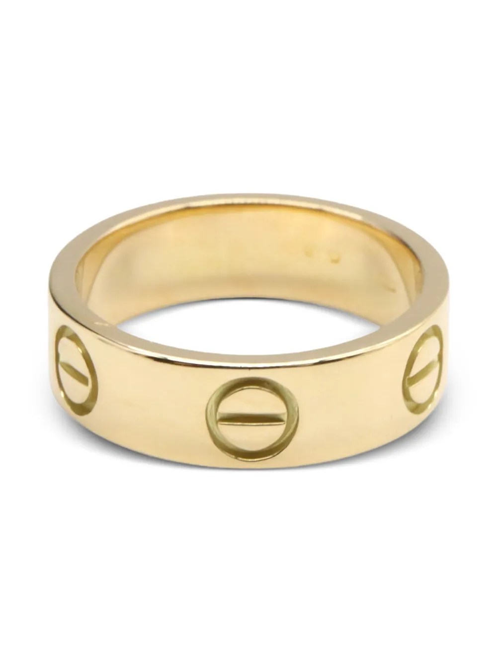 Pre-owned Cartier 10s 18k Yellow Gold Love Ring