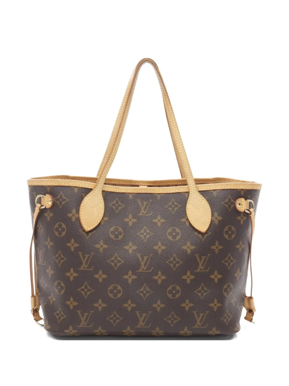 Pre-owned Louis Vuitton 2008 Neverfull Pm Tote Bag In Brown