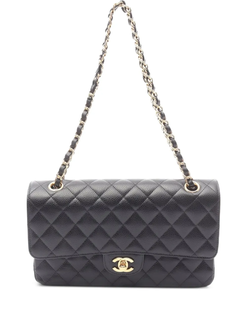 CHANEL Pre-Owned 2020-2021 マトラッセ チェーン ミニショルダーバッグ - ブラック CHANEL Pre-Owned 2020-2021 マトラッセ チェーン ミニショルダーバッグ - ブラック