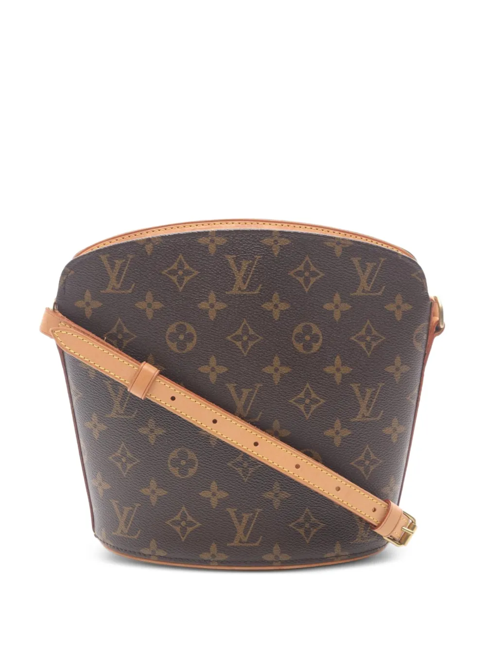 Pre-owned Louis Vuitton 2003 Druot Shoulder Bag In Brown