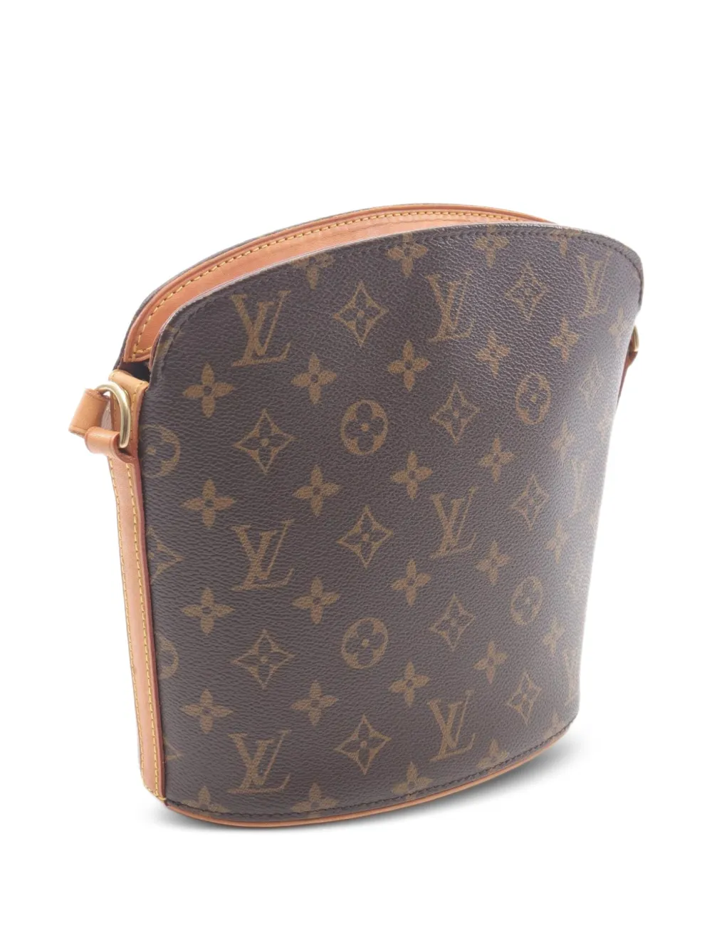 Pre-owned Louis Vuitton 2003 Druot Shoulder Bag In Brown