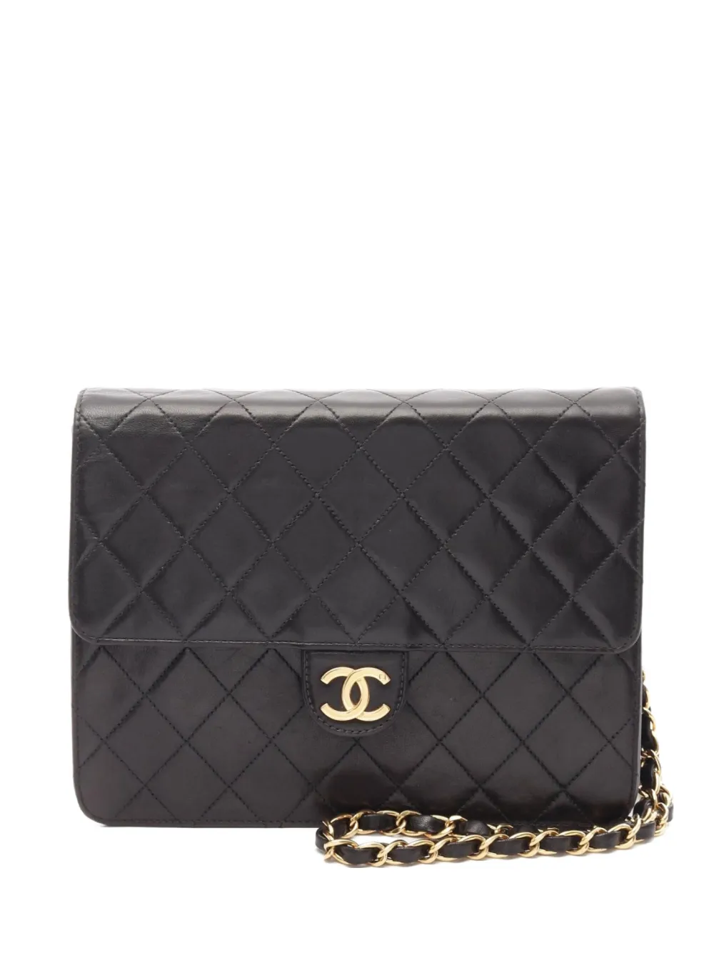 CHANEL Pre-Owned 1997-1999 マトラッセ チェーン ショルダーバッグ - ブラック CHANEL Pre-Owned 1997-1999 マトラッセ チェーン ショルダーバッグ - ブラック