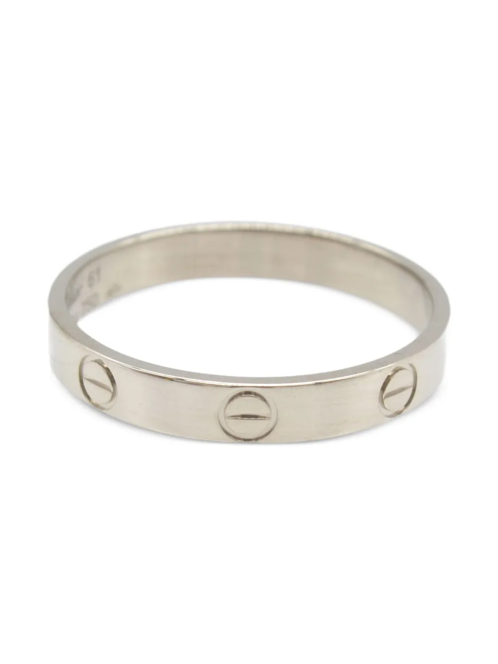Cartier 2010s 18K white gold mini Love ring | Silver | Image 1