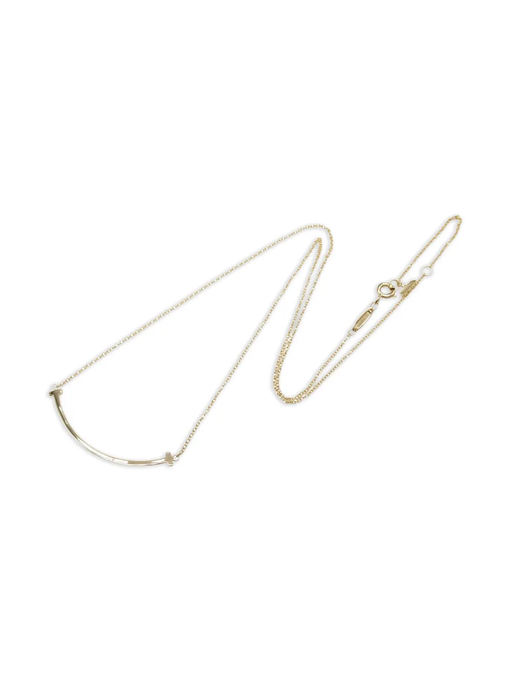 Tiffany & Co. Pre-Owned 2010s 18K rose gold T-Smile necklace | Pink | Image 1