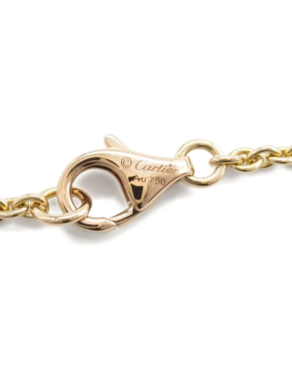 Pre-owned Cartier 2010s 18k Rose Gold Baby Love Necklace