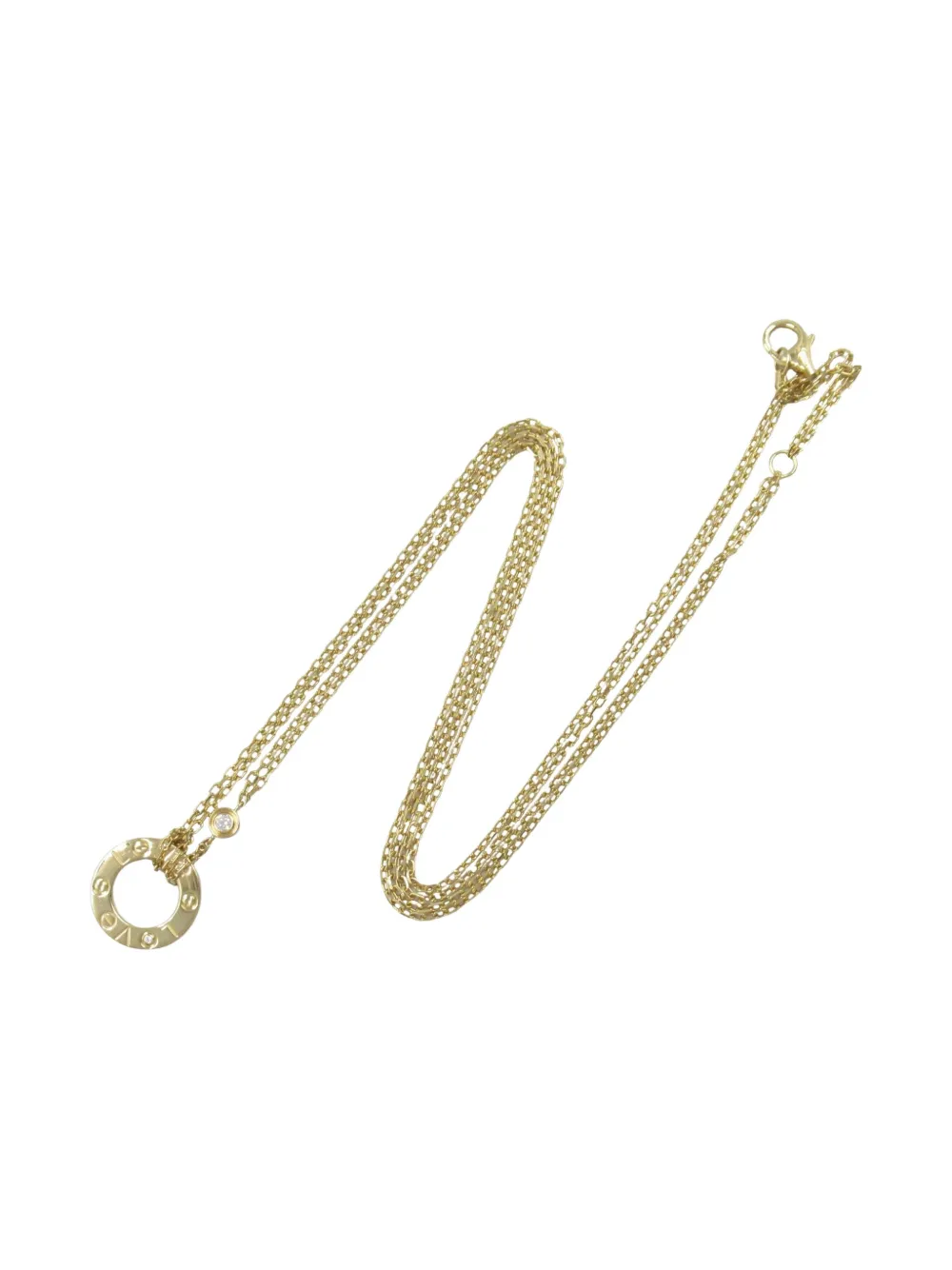 Cartier 2010s 18K yellow gold Love Circle diamond necklace - Oro