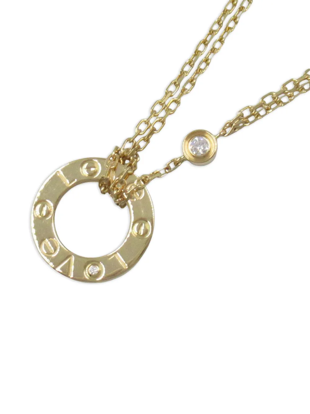 Cartier 2010s 18K yellow gold Love Circle diamond necklace | Image 2