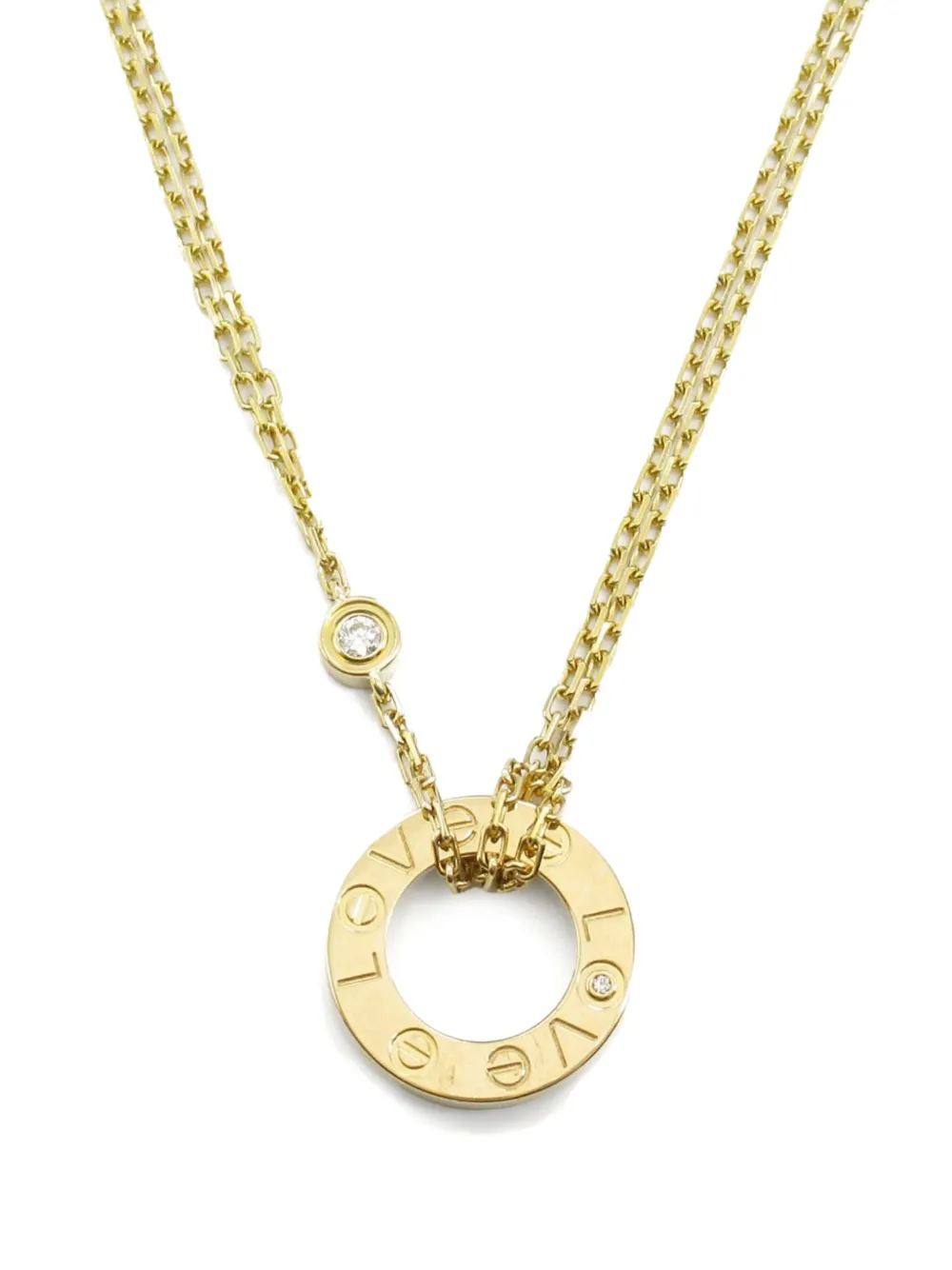 Cartier 2010s 18K yellow gold Love Circle diamond necklace | Image 2