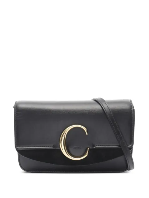 Chloé Pre-Owned 2010s C-Chain leather shoulder bag