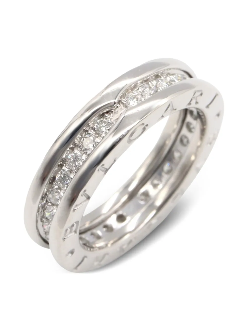 Bvlgari Pre-Owned 2010s 18K white gold B-Zero1 diamond ring | Silver | Image 1